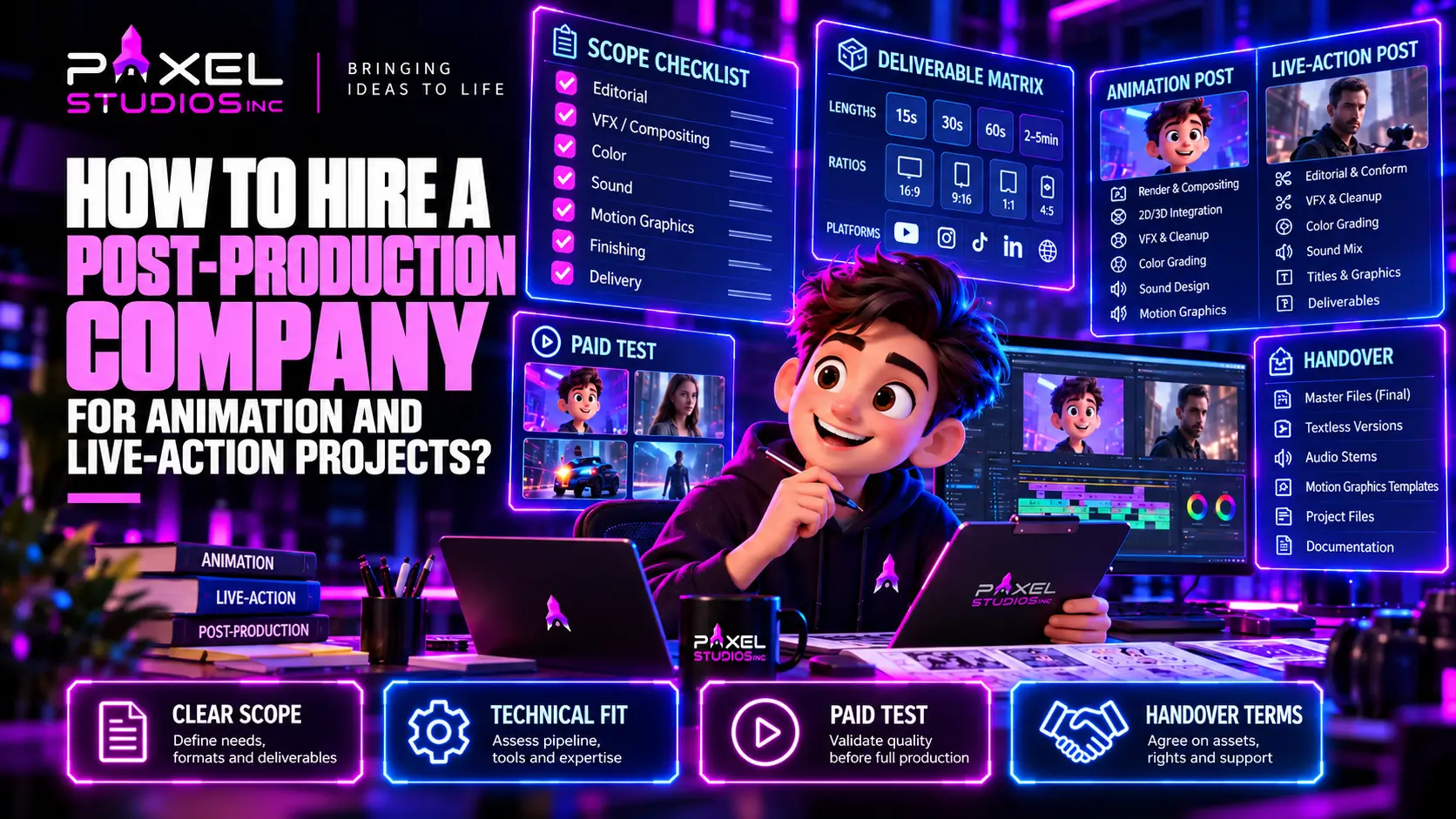 Neon Post-Production Hiring Studio